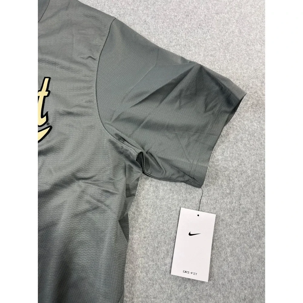 Vanderbelt University Baseball Jersey Mens 2XL Gray Nike Dri Fit Vandy Commodore